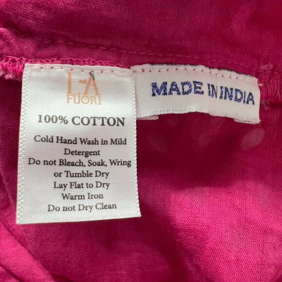 Just Bellina Pink Eyelet Embroidered Cropped Jacket Women’s Medium NWOT - Picture 8 of 11